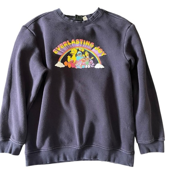 Navy blue Sesame Street crewneck sweatshirt #SesameStreet #crewneck - Picture 2 of 6